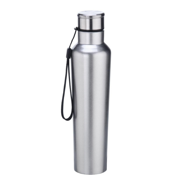 Jewel Steel Pro Sprint Stainless Steel Single Wall Water Bottle - Silver
